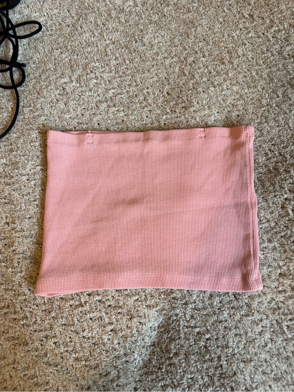 Zara Pink Ribbed Tube Top